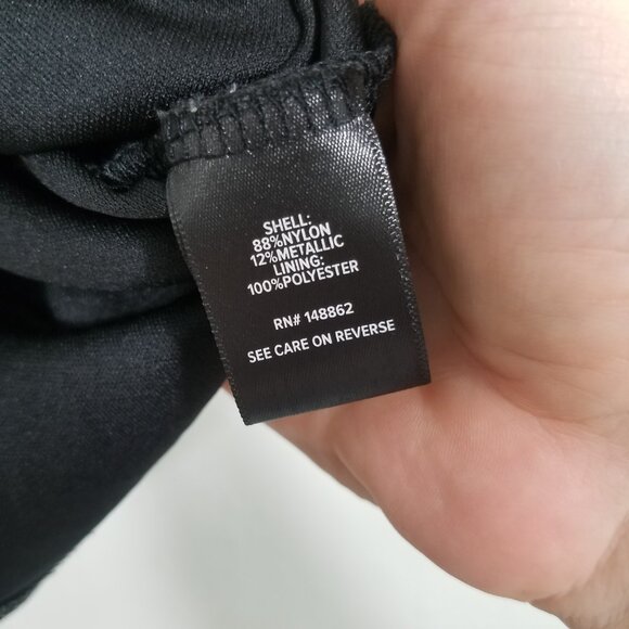 Torrid Pull-On Skirt Black/Silver Size 2 - Picture 5 of 5